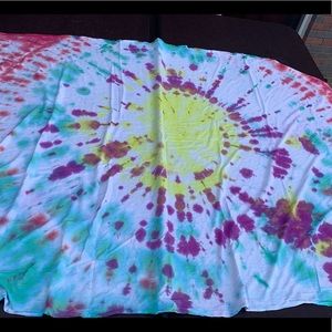 homemade tie dye tapestry